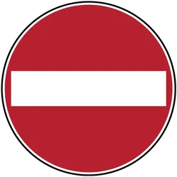 Brady, Sicherheitskennzeichnung, PIC 229-DIA 400-B7527, Verbotsschilder - Verbot der Einfahrt