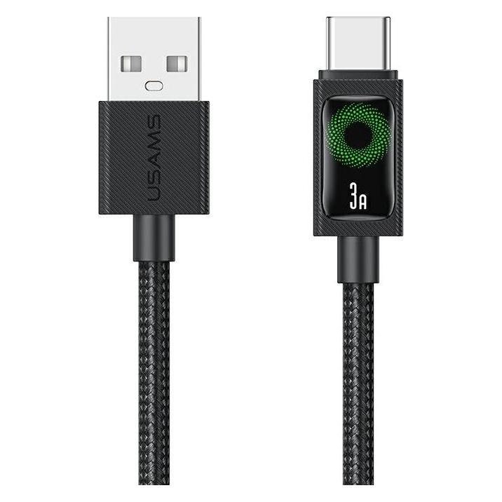 Usams Cable U92 18W USB-C to USB-A 1.2m black (1.20 m, USB 2.0, 18 W) (SJ772USB01)