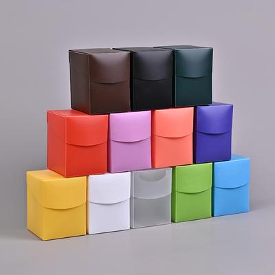 Silver Stone Store Solid Color Card Box, Box Game Trading Card Box, Card Holder Storage Box For Trading Cards, Sports And Games Collector blue