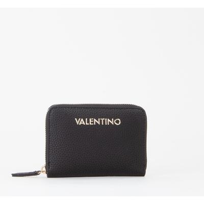 Geldbörse VALENTINO BAGS "ALEXIA", Damen, schwarz (nero), Lederimitat, Kleinlederwaren, Damen Geldbeutel, Portemonnaie mit Logoschriftzug