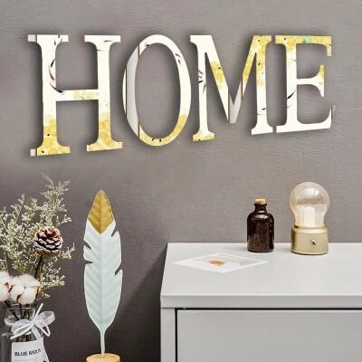 Inspire Essentials Gold Mirror Letter Wall Stickers Custom 3D Acrylic Alphabet Decor i gold 20cm