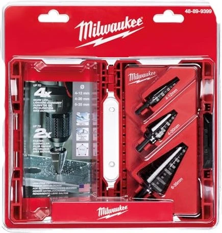 Milwaukee 3 teiliges Set Stufenbohrer (48899399)