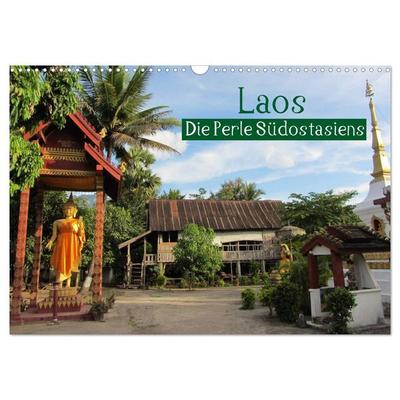 Laos - Die Perle Südostasiens (Wandkalender 2026 DIN A3 quer), CALVENDO Monatskalender