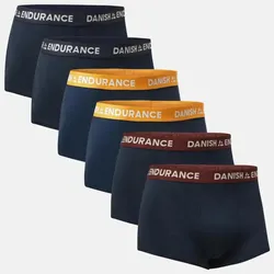 CLASSIC KURZE TRUNKS - 6-Pack - Marineblau | Blau Orange | Marine Bordeaux - 3XL