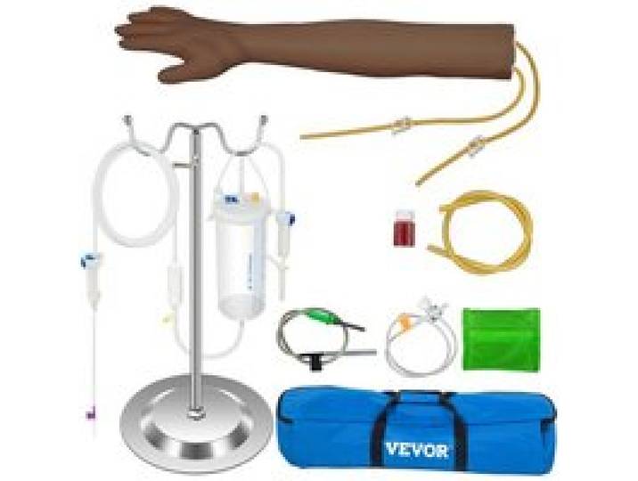 VEVOR Scientific Injektionsarm Intravenöse Injektion, Trainingsarm Komplette intravenöse Injektion, Injektionsarm Braun Training Modell Blutentnahmearm Venenpunktion Medizin- und Pflegestudenten