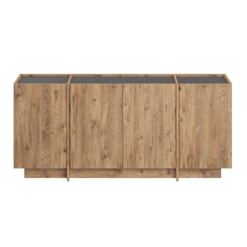 Calicosy Laag dressoir met 4 deuren Breedte: 180 cm - ARVEN