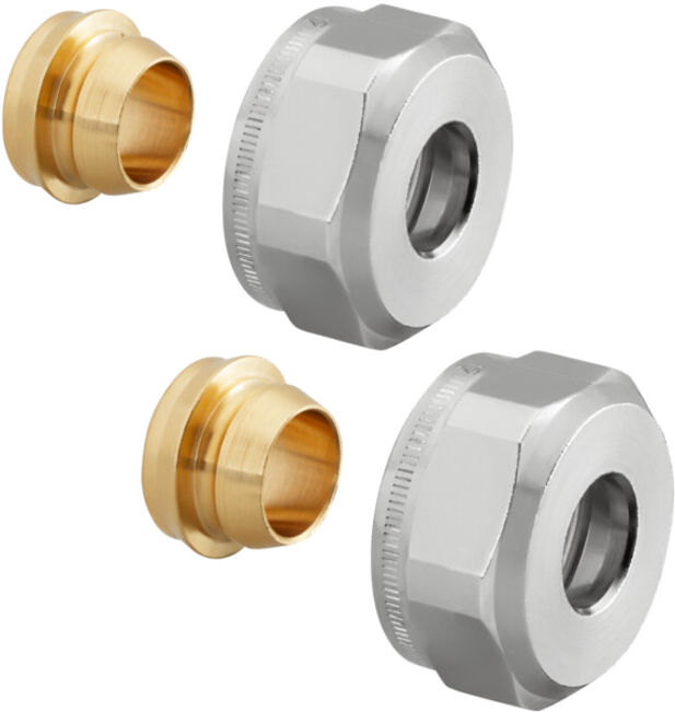 Raccords à compression OV 15mm, 2 plis, pour tubes cuivre et acier ; Oventrop (1016863)