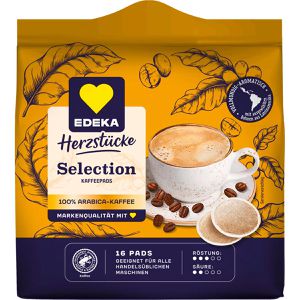 Edeka Kaffeepads Herzstücke Selection, 16 Pads