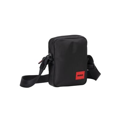 Umhängetasche HUGO "Umhängetasche Ethon 2.0N_NS zip", Herren, Gr. B/H/T: 15cm x 20cm x 5cm 0, schwarz, Obermaterial: 100% Polyester PES. Futter: 100% Polyester PES., Taschen Umhängetasche