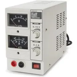 Lab Power Supplies DC-LABORNETZGERÄT 0-15 VDC / 0-2 A ANALOG, Labornetzgerät, Grau