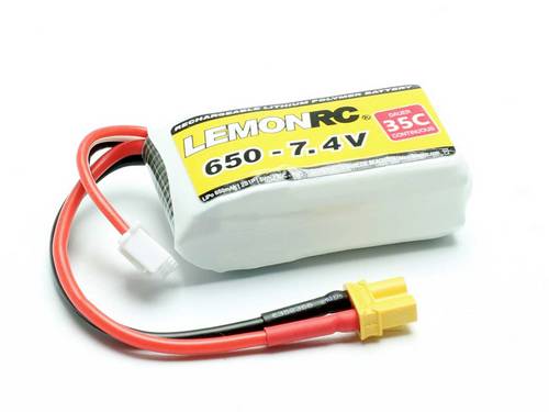 LemonRC Modellbau-Akkupack (LiPo) 7.4V 650 mAh Zellen-Zahl: 2 35 C Softcase XT30
