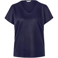 Tchibo - Strukturiertes Shirt - Damen - Gr. S - dunkelblau