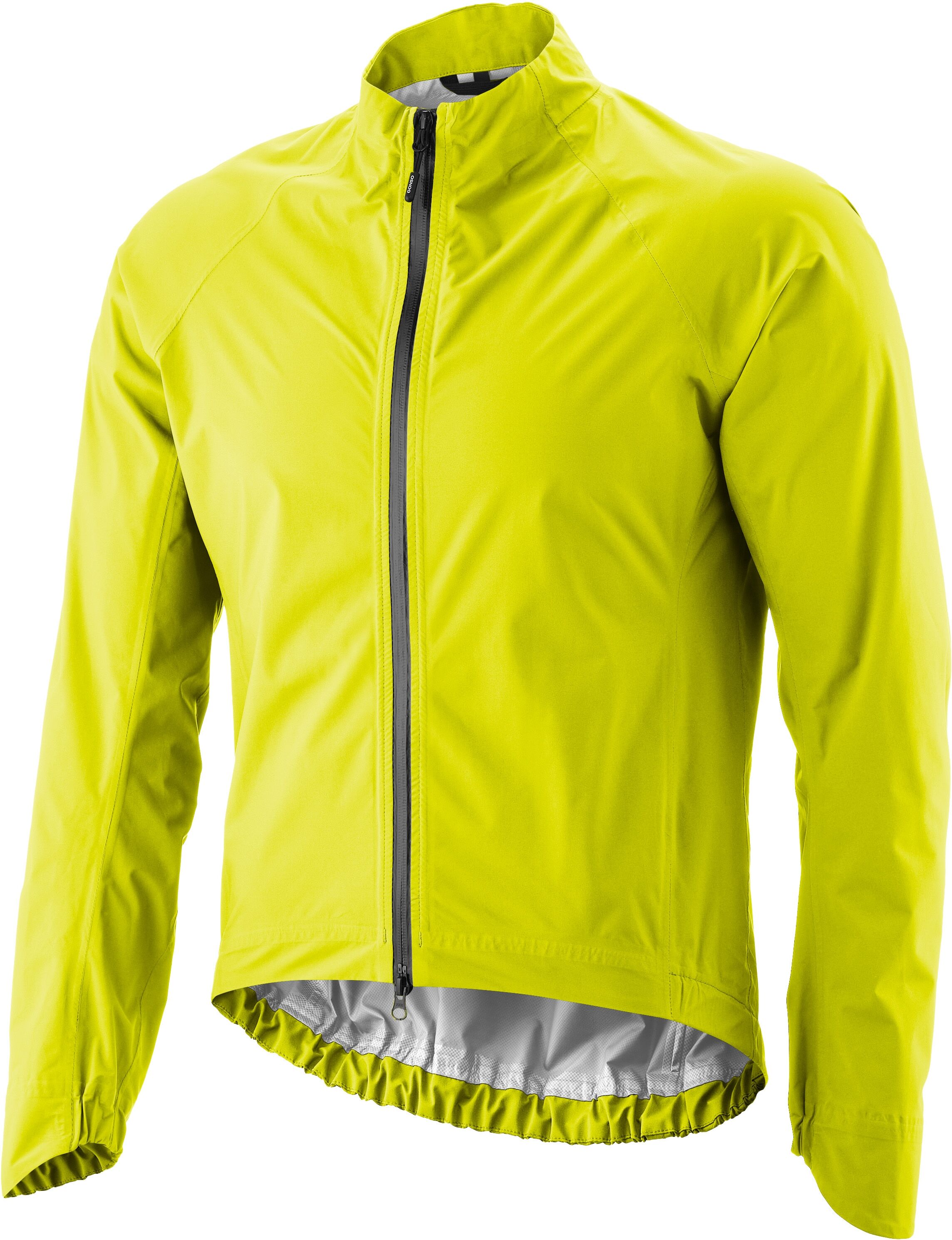 Fahrradjacke GONSO "SAVE JACKET ROAD M", Herren, Gr. M, gelb, 100% Polyester, Jacken Fahrradjacke, Herren Radjacke, wasserdichte Rennrad-Regenjacke mit Rückentasche gelb M