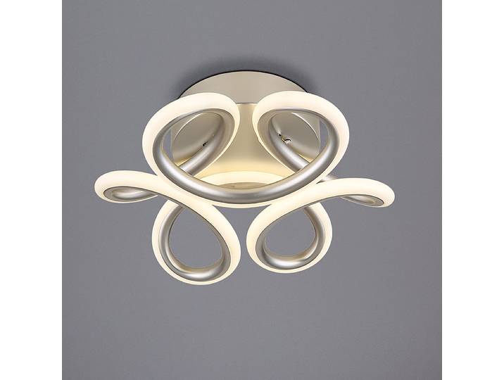 Plafonnier LED Melisand Ø 26cm Argenté/Argenté Matériau : Métal, Matière plastique Surface en métal : Laqué Type de matière synthétique :