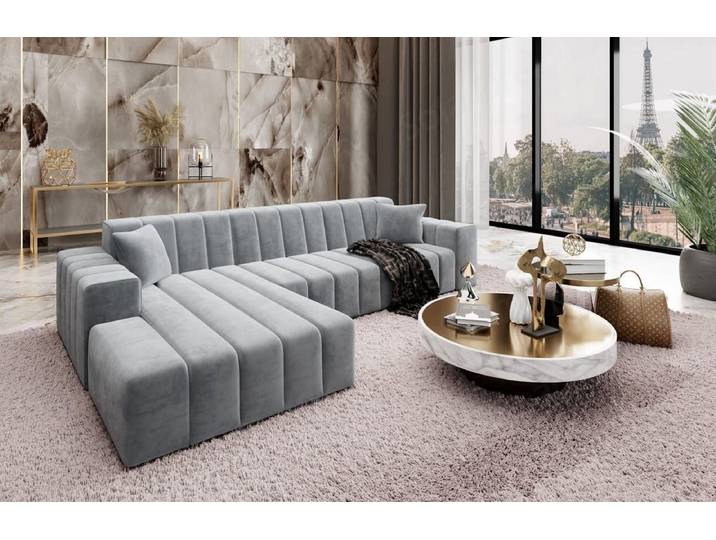 Couch Gran Canaria L-Form in Stoff Kurz