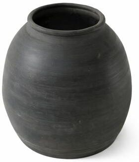 Lilys Living Artissance 10 inches Earthy Gray Table Décor for Living Room, Retro Home Décor Accent, Handmade Quality Decorative Vase