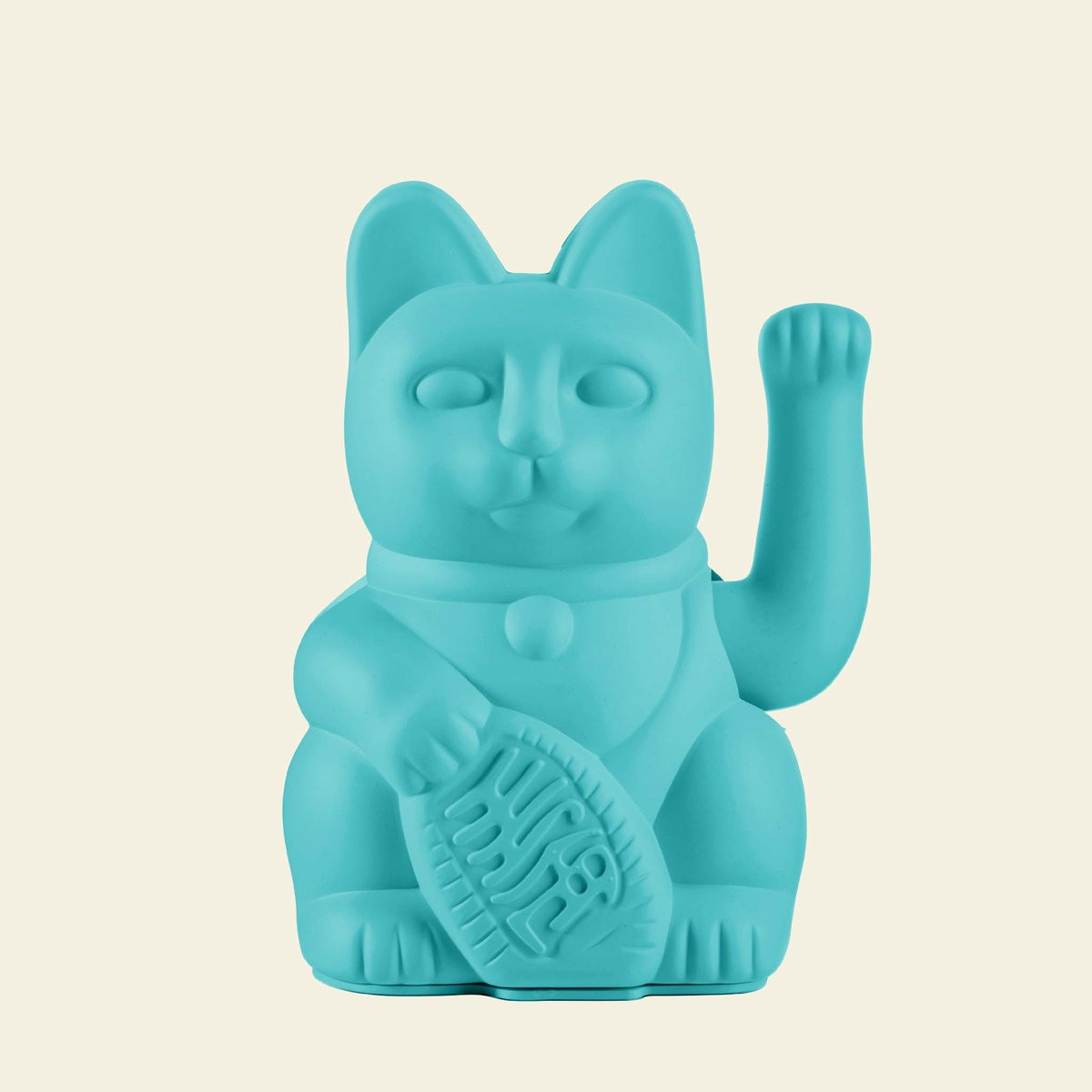 Donkey Products Maneki-Neko Lucky Cat Wuivende Kat Turquoise