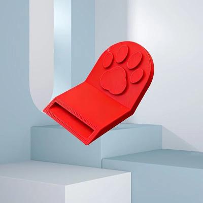 Uplift Picks Ergonomic Pet Food Can Opener Easy Grip Non Slip Tool For Cat And Dog Food red
