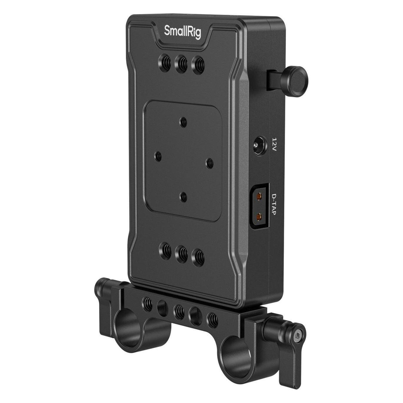SmallRig V Mount Battery Adapter Plate (Basic Version) with Dual Rod Clamp 3498B (3498B)