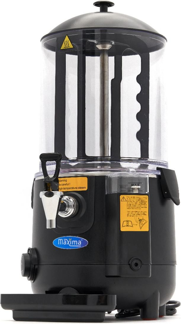 Maxima Dispenser voor warme chocolademelk - 10 liter - Zwart
