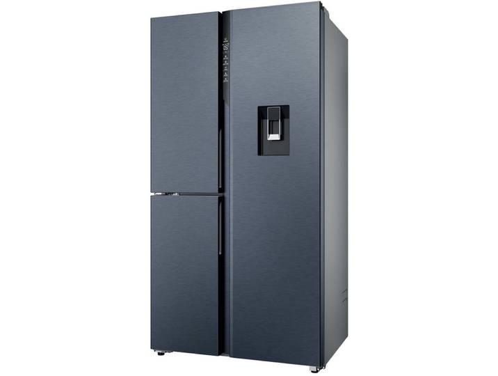 HAIER Multi Door HSPR79F18DWMB , Energieeffizienz: D, grau (beige), NoFrost, Kühlschränke, Humidity Zone: Obst, Gemüse und Salat 2x länger frisch halten, Multi Door
