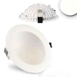 ISOLED LED Einbau-Downlight LUNA, indirektes Licht, IP20, nicht dimmbar, weiß, 12W 4000K 720lm 120° ISO-112430