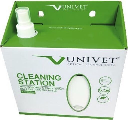 UNIVET Station de nettoyage lunettes 250ml 280 lingettes (3QL002)