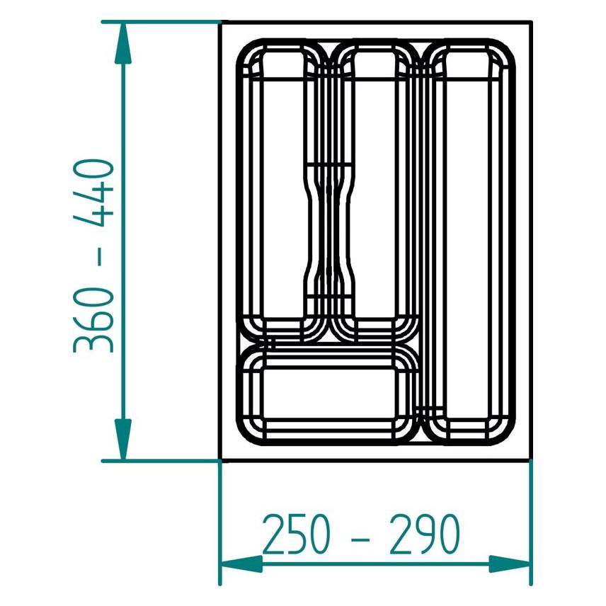 Agoform Besteckeinsätze Standard (503674-3)