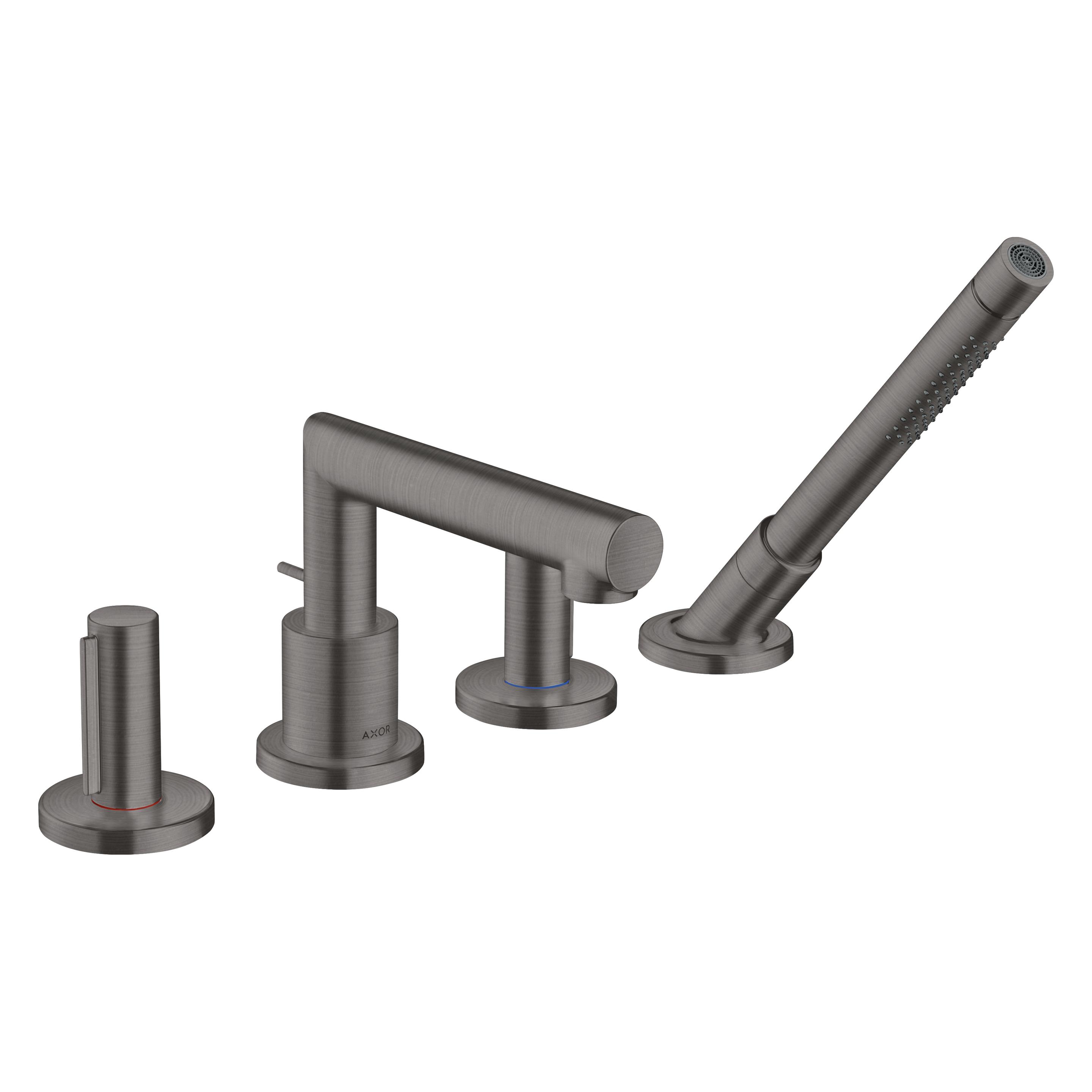 Axor 4-Loch-Wannenarmatur UNO Zerogriff brushed black chrome (45444340)