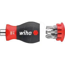 WIHA 33764 - Schraubendreher mit Bit Magazin magnetisch