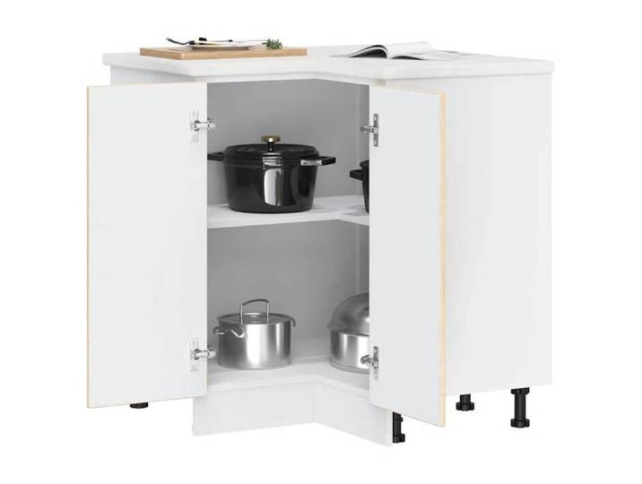 Armoire de cuisine Meuble bas de Cuisine Armoire d'angle de cuisine Porto chêne sonoma bois d'ingénierie SQZR231279 - BELLE MAISON