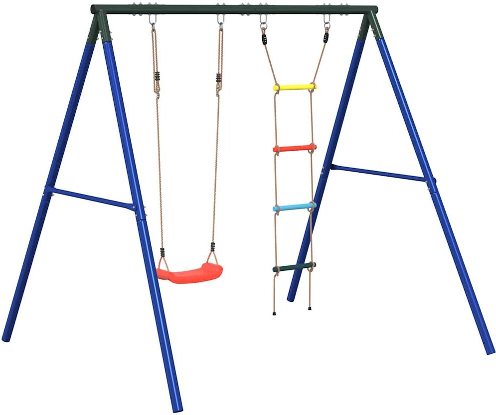 vidaXL Ensemble de balançoire d'extérieur avec balançoire et échelle