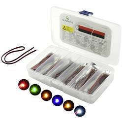 Quadrios LED-Sortiment Rot, Grün, Gelb, Blau, Weiß, Bernstein 120 ° 20 mA 3.0 V 1801O008