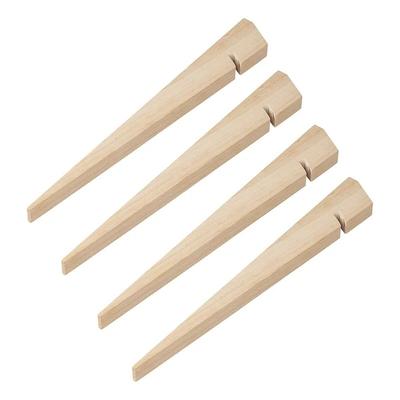 Moritz Zelthering Holz 30 cm 4er-Set Sandhering Erdnagel für weichen Sandboden Holzheringe für Zelt Vorzelt Strandmuschel Pavillon Camping Strand