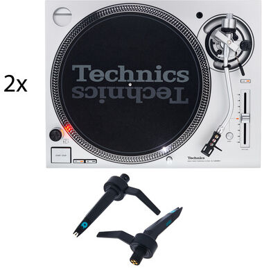 Technics 2x SL-1200MK7 Mix Set Argent