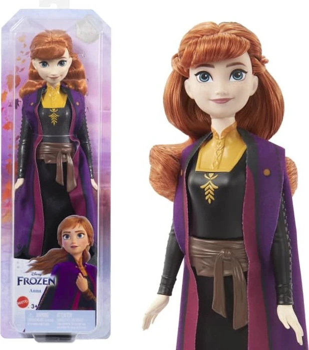 Frozen Puppe - Anna im schwarzen und orangen Kleid Hlw46