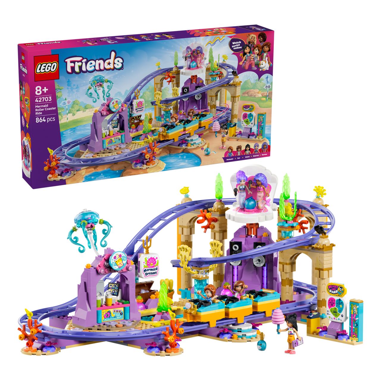 LEGO Friends 42703 Meerjungfrauen-Achterbahn