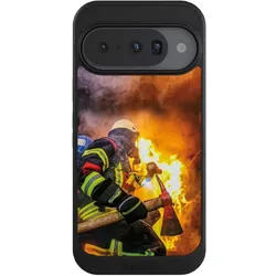 Nivocase Hülle für Google Pixel 10 Handyhülle NIVOcore Case Schwarz Feuer Feuerwehr Lebensretter (Google Pixel 10), Smartphone Hülle, Schwarz