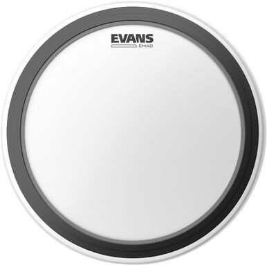 Evans "22" EMAD Coated Bass Drum" Weiß