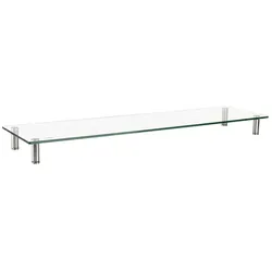 LogiLink BP0060 Flachbildschirm-Tischhalterung Tisch/Bank Edelstahl, Transparent