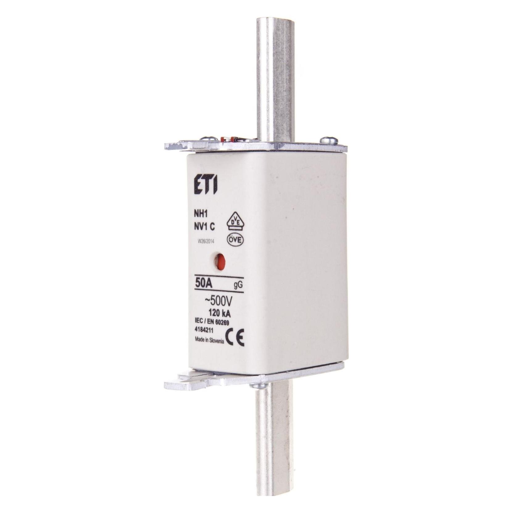 Eti Polam Fuse link KOMBI NH1C 50A 500V WT-1C (004184211) (50 A) (MTO-4184211)