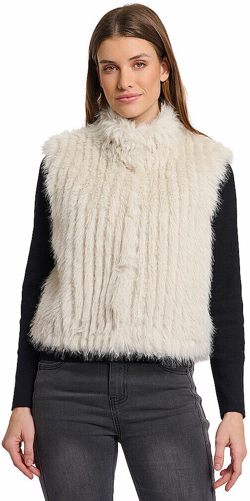 RINO&PELLE Gilet in Felloptik DAVA creme   36 36