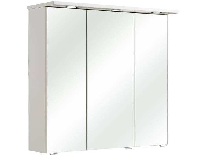 Armoire toilette éclairée 80 x 78 x 20cm Blanc