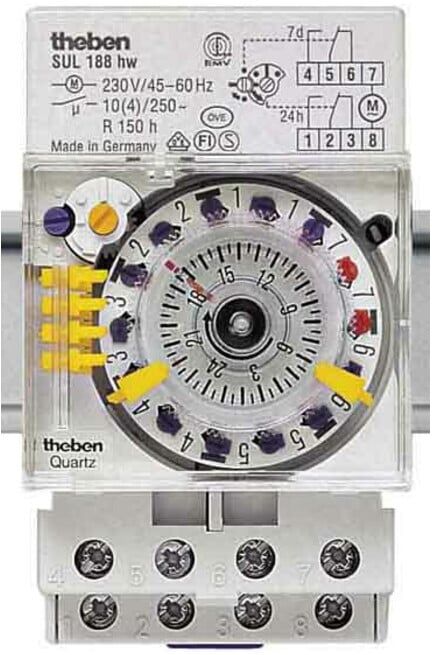 Theben Quarzschaltuhr 1W, Tag/Woche SUL 188hw (1880108)