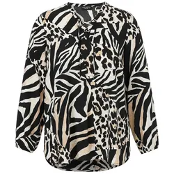 Long-Bluse Via Appia Due schwarz, 44