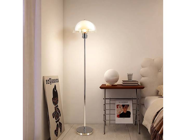 Lampe sur pied créative LED en forme de champignon, style crème nordique Bauhaus, pour salon, éclairage d'appoint, décoration intérieure