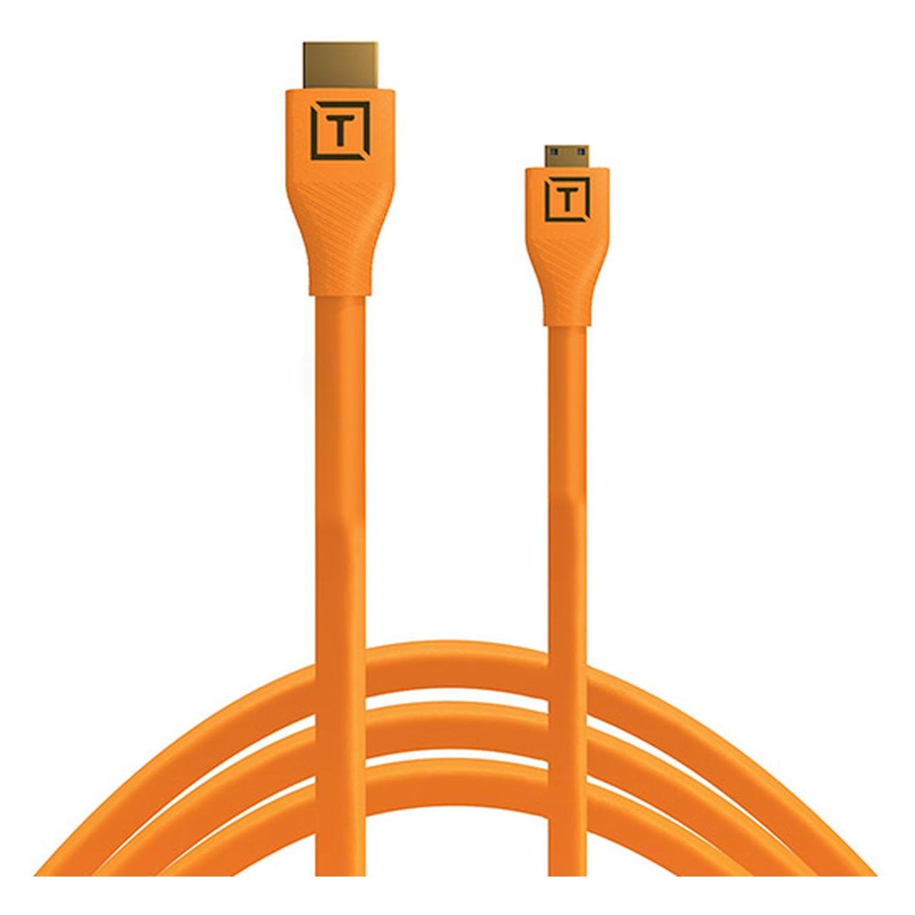 Tether Tools TetherPro HDMI Micro zu HDMI 2.0, 4.6 m Orange (4.60 m) (H2D15-ORG)