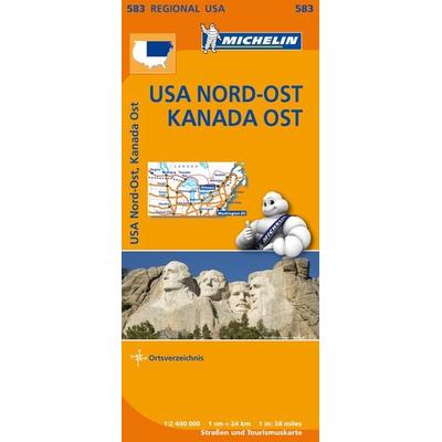 Michelin USA Nord-Ost, Kanada Ost, Karte von , Michelin, 978-2-06-718461-9
