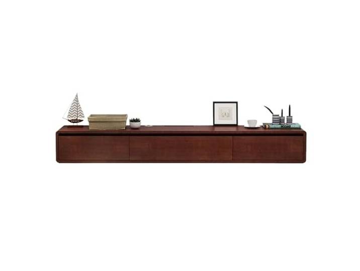 lowboard Schwebender TV-Ständer, wandmontierter TV-Schrank mit Schubladen Großes griffloses Stauraumdesign for das Wohnzimmer