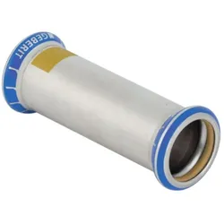 Geberit, Rohrverbindungstechnik, Gas-Schiebemuffe Mapress d 108mm, f Natur- u. Fl.-Gas, Edelstahl (Pressverbindung)
